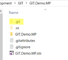 GIT folder in repository