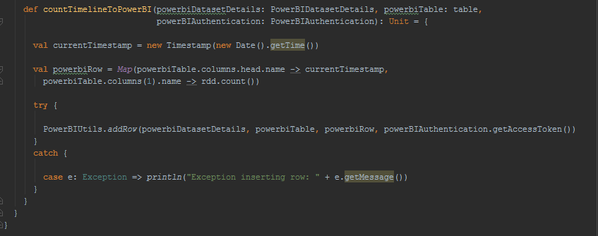 SparkRDDCountTimelineToPowerBI