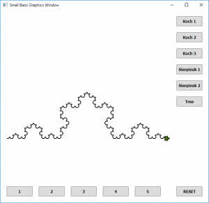 Screen shot of a fractal program