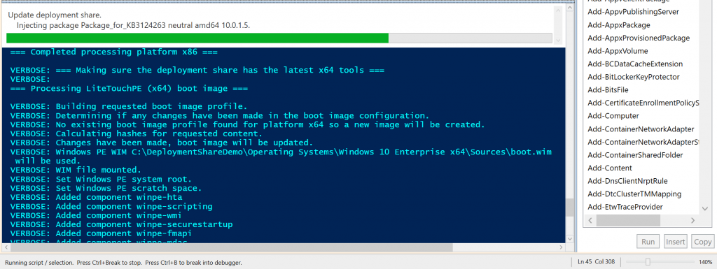 MDT Update Deployment Share with PowerShell