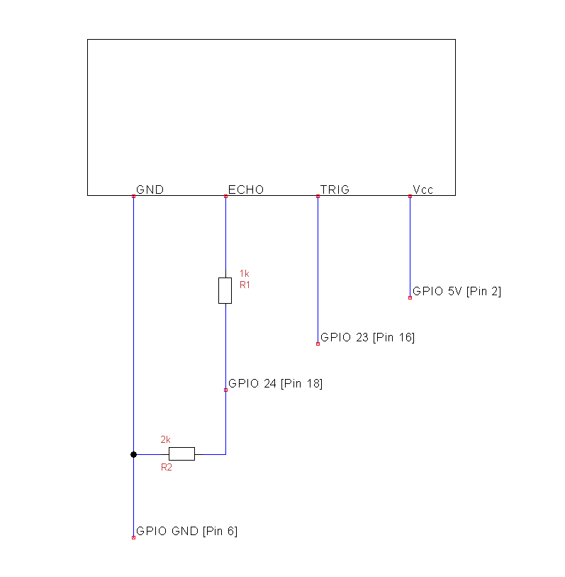 HC-sr04 wiring with Raspberry PI