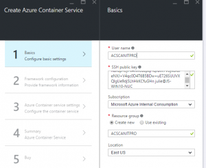 Deploy Azure Container Service Basics
