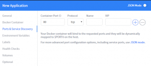 Deploy Azure Container Service Create App Ports