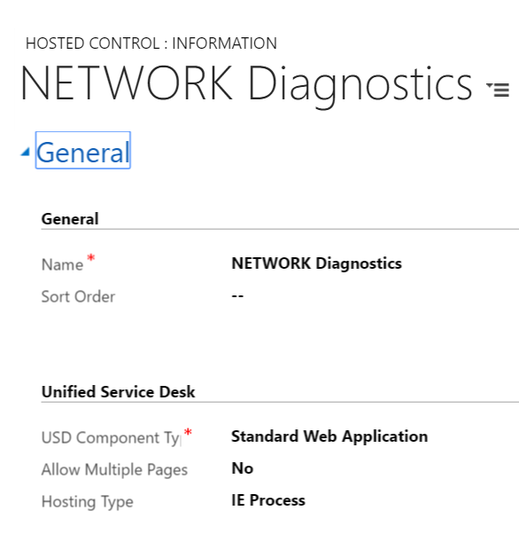 Network Diagnostics Hosted Control