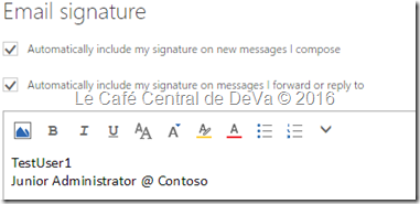 OWA - Email Signature