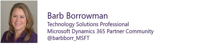 Barb Borrowman - Technology Solutions Professional Dynamics 365