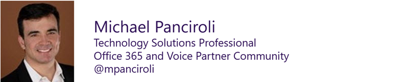 Michael Panciroli - Office 365 Partner Community