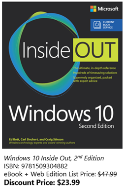 Windows 10 Inside Out, 2nd Edition