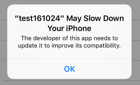 May Slow Down Your iPhone The developer of this app needs to update it to improve its compatibility.