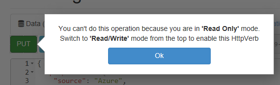 The ) “You can’t do this operation because you are in ‘Read Only’ mode.” error