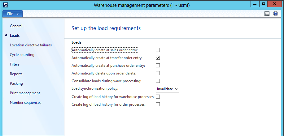 warehouse-parameter-auto-load