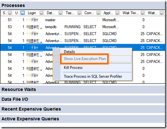 Query Execution Profiling Infrastructure is OFF