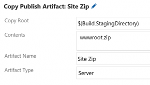 Site - Store Zip Artifact VSTS