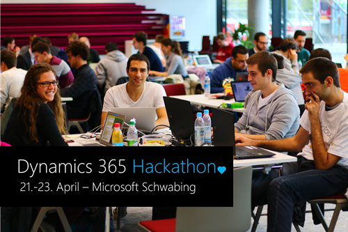 Dynamics 365 Hackathon - 21.04 bis 23.04 im Microsoft Office Schwabing