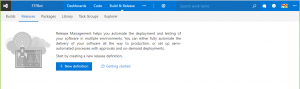 VSTS new Release definition