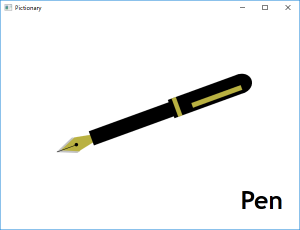 Screen shot of a program Pen