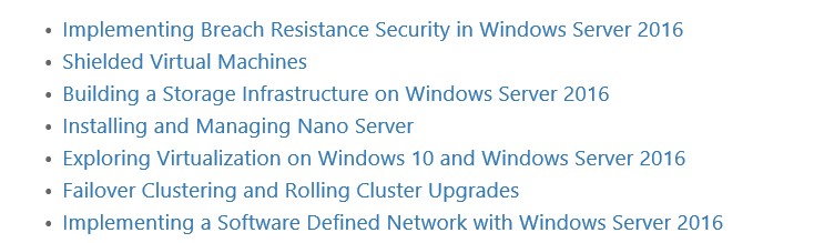 Windows Server 2016 labs