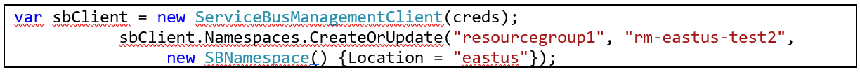 ARM v >=1Create namespace 