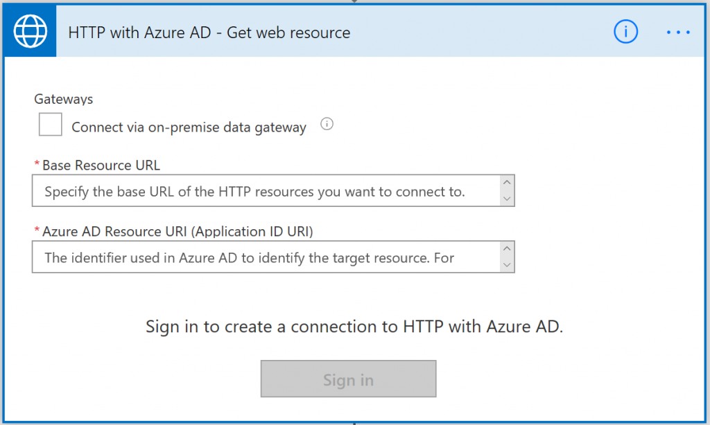 Http with Azure AD