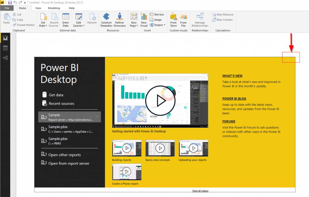 Power BI Desktop Optimized for Power BI Report Server Splash Screen