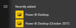 Power BI Desktop Startup Labels