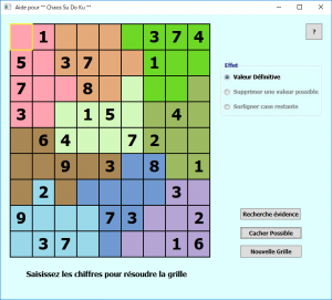 Sample screen shot of Chaos Sudoku
