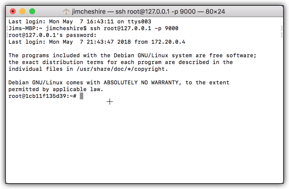 SSH from macOS