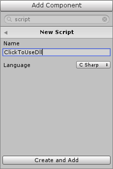 Add a script windows