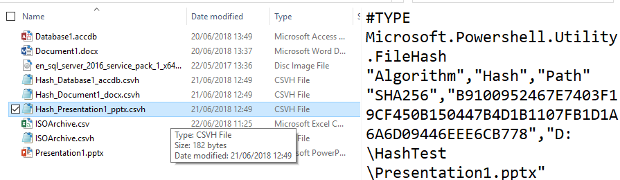 when the file type is recognised the preview pane lets you read file contents