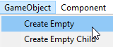 Create an empty game object