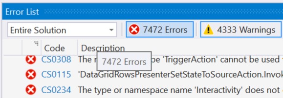 Over 7,000 errors!?