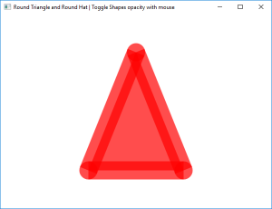 Screen shot of a program Round Triangle and Round Hat