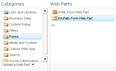 Web Part Adder (Forms Category)