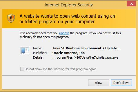 Out-of-date ActiveX control blocking also gives you a security warning that tells you if a webpage tries to launch specific outdated apps, outside of Internet Explorer.