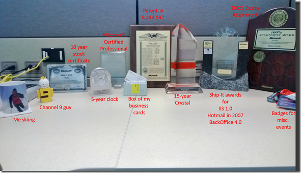 MSFT desk after 19 years