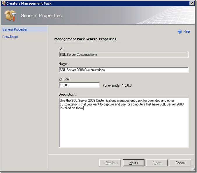 07 - Create a SQL Server 2008 Customizations MP