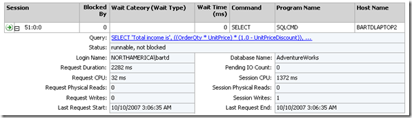 12a SQL Server Active Requests SPID detail