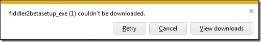 File download failure