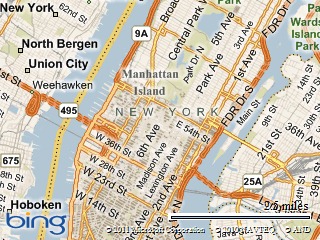 Map to Microsoft Offices at 1290 Avenue of the Americas New York, NY 