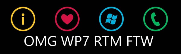 I [heart] Windows Phone logo: OMG WP7 RTM FTW