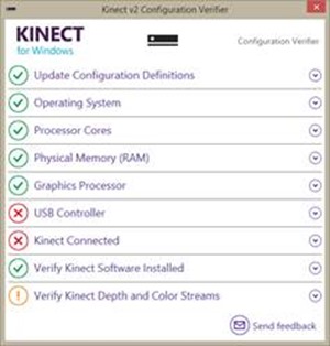 Kinect Configuration Verifier