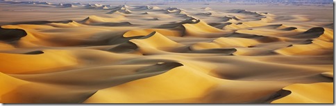 Sand dunes at sunrise, White Desert, Egypt