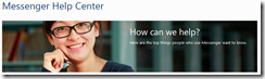 Windows Live Messenger help center
