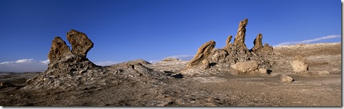 Valle de la Luna rock formations, Cordillera de la Sal, Atacama Desert, Chile