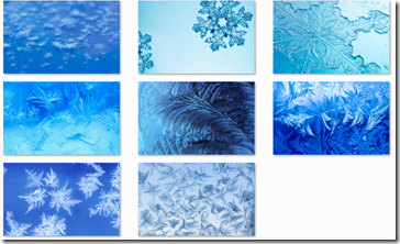 download snowflakes and frost theme