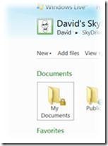 My Documents in Windows Live Skydrive