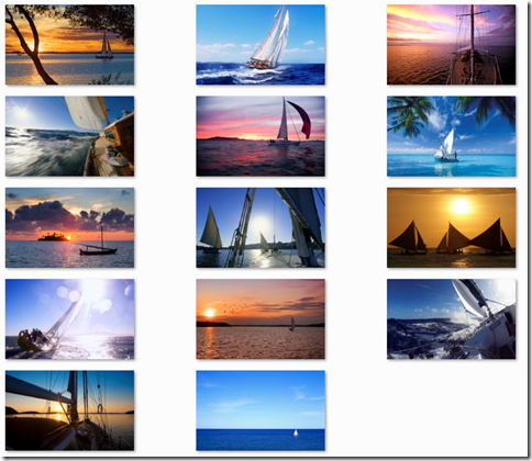 click to download sailing theme for Windows 7
