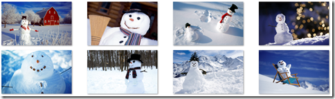 Snowmen theme for Windows