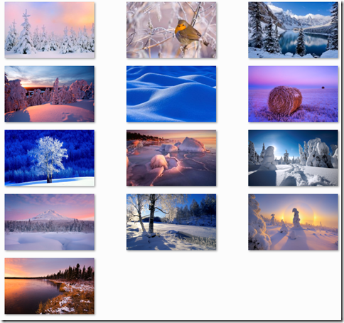 Winter Windows 7 Theme pack Click to downlaod