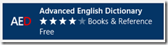Advanced English Dictionary app for Windows 8